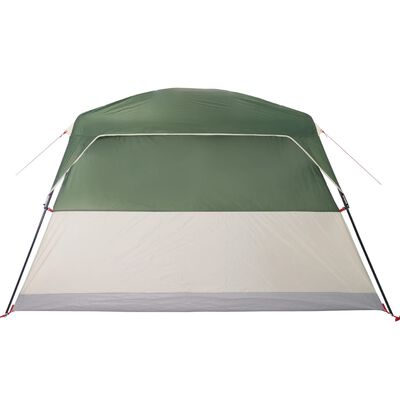 vidaXL Šator s kabinom za kampiranje za 4 osoba zeleni vodootporni