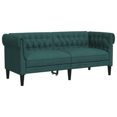 vidaXL 3-dijelni set sofa tamnozeleni od tkanine