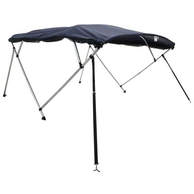 vidaXL Tenda bimini s 4 luka i mrežastim zidovima 243x(200-213)x137 cm