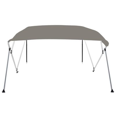 vidaXL Tenda bimini s 4 luka siva 243x180x137 cm