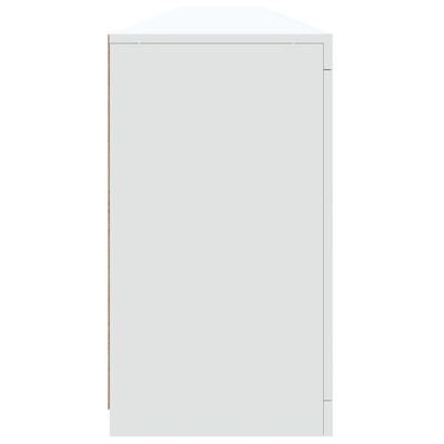 vidaXL Komoda s LED svjetlima bijela 283x37x67 cm