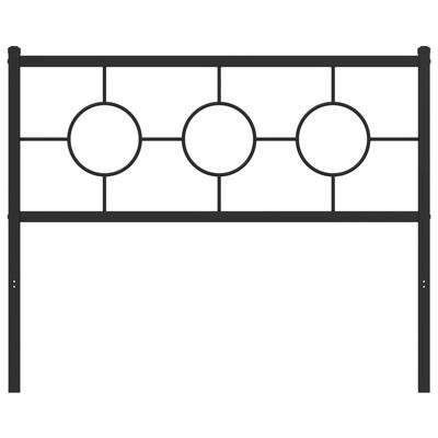 vidaXL Metalno uzglavlje crno 107 cm