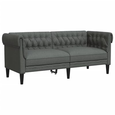 vidaXL 3-dijelni set sofa tamnosivi od tkanine