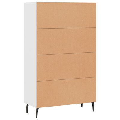 vidaXL Visoka komoda bijela 69,5 x 31 x 115 cm od konstruiranog drva