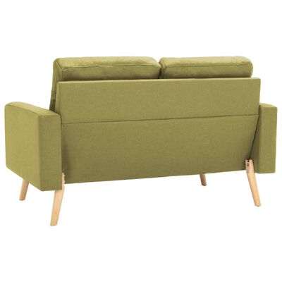 vidaXL 2-dijelni set sofa od tkanine zeleni