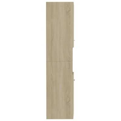 vidaXL Kupaonski ormarić boja hrasta sonome 30x30x130 cm drveni