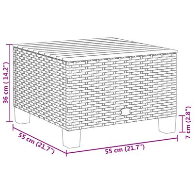 vidaXL 7-dijelni set vrtnih sofa sivi od poliratana