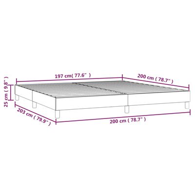 vidaXL Okvir za krevet smeđi 200x200 cm od umjetne kože