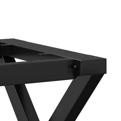 vidaXL Noge za blagovaonski stol X-oblika 140x60x73cm lijevano željezo