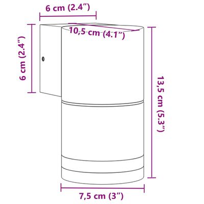 vidaXL Vanjske zidne svjetiljke 2 kom crne od lijevanog aluminija