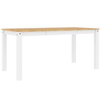 vidaXL Blagovaonski stol Panama bijeli 160x80x75 cm masivna borovina