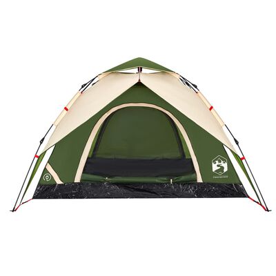 vidaXL Kupolasti šator za kampiranje za 5 osoba zeleni brzo otpuštanje