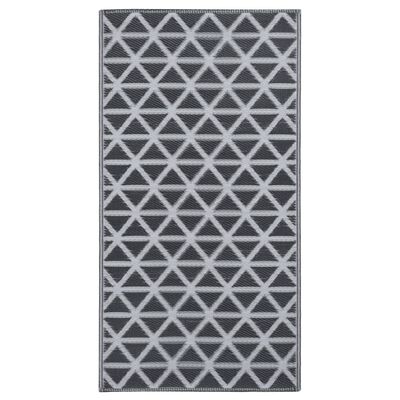 vidaXL Vanjski tepih crni 120 x 180 cm PP