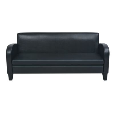 vidaXL 2-dijelni set sofa od umjetne kože crni