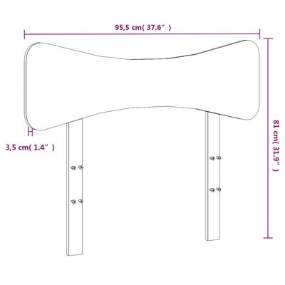 vidaXL Uzglavlje voštano smeđe 90 cm od masivne borovine