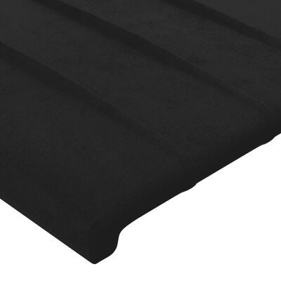 vidaXL Box spring krevet s madracem crni 90x190 cm baršunasti