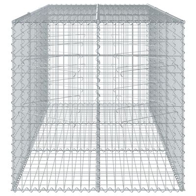 vidaXL Gabionska košara s poklopcem 300x100x100 cm pocinčano željezo