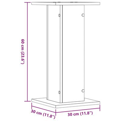 vidaXL Stalci za zvučnike 2 kom 30 x 30 x 60 cm konstruirano drvo