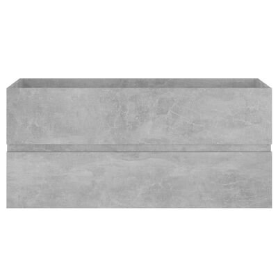 vidaXL Ormarić za umivaonik siva boja betona 100 x 38,5 x 45 cm drveni