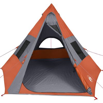 vidaXL Šator tipi za kampiranje za 7 osoba narančasti vodootporni