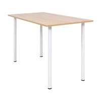 vidaXL Blagovaonski stol 120 x 60 x 73 cm boja hrasta i bijela