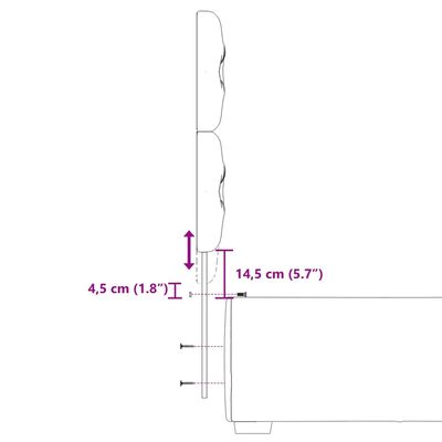 vidaXL Krevet s oprugama i madracem tamnosivi 100 x 200 cm od tkanine