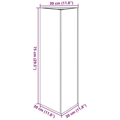 vidaXL Vrtna sadilica trokutasta 30x26x75 cm od čelika COR-TEN