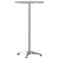 vidaXL Vanjski barski stol podesive visine Ø 59,5x70/109,5 cm aluminij