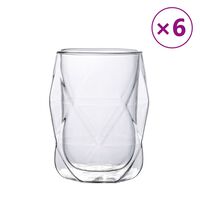 vidaXL Staklene čaše s dvostrukom stijenkom 6 kom 350 ml