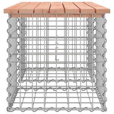 vidaXL Vrtna klupa s gabionskim dizajnom 103x44x42 cm drvo duglazije