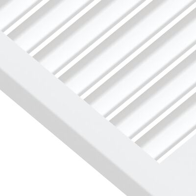 vidaXL Vrata za ormarić rešetkasti dizajn bijela 39,5x39,4 cm borovina