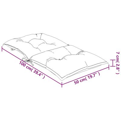 vidaXL Jastuci za vrtne stolice 4 kom antracit 100x50x7 cm od tkanine