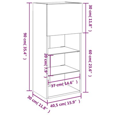 vidaXL TV ormarići s LED svjetlima 2 kom bijeli 40,5x30x90 cm