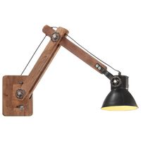 vidaXL Zidna svjetiljka u industrijskom stilu crna okrugla E27