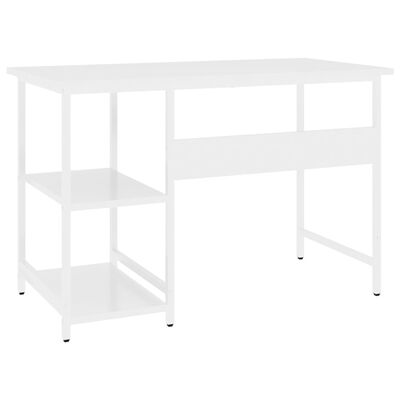 vidaXL Stol za računalo bijeli 105 x 55 x 72 cm od MDF-a i metala