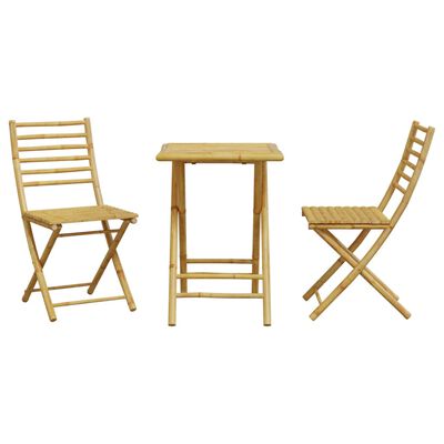 vidaXL 3-dijelni bistro set od bambusa