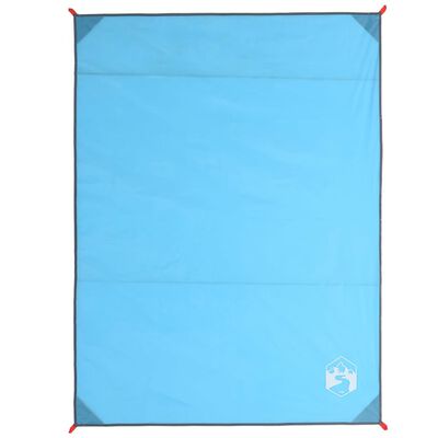 vidaXL Deka za piknik s klinovima plava 205 x 155 cm