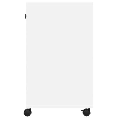 vidaXL Stalak za pisač s kotačima bijeli 60 x 40 x 68,5 cm