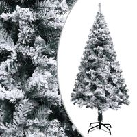 vidaXL Umjetno božićno drvce sa snijegom zeleno 120 cm PVC
