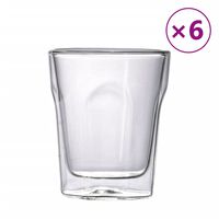vidaXL Staklene čaše s dvostrukom stijenkom 6 kom 250 ml
