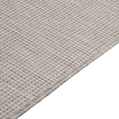 vidaXL Vanjski tepih ravnog tkanja 140 x 200 cm sivo-smeđi