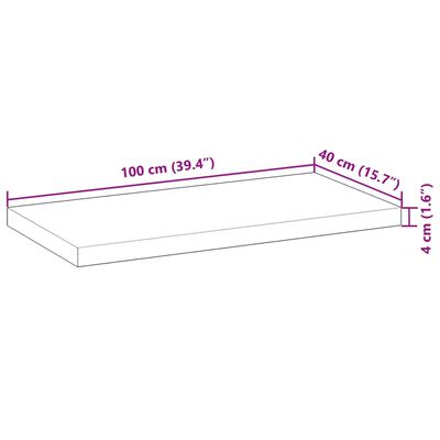 vidaXL Stolna ploča 100x40x4 cm pravokutna od masivnog drva bagrema