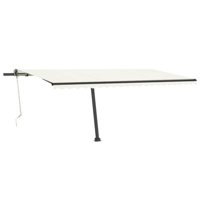 vidaXL Samostojeća automatska tenda 500x300 cm krem