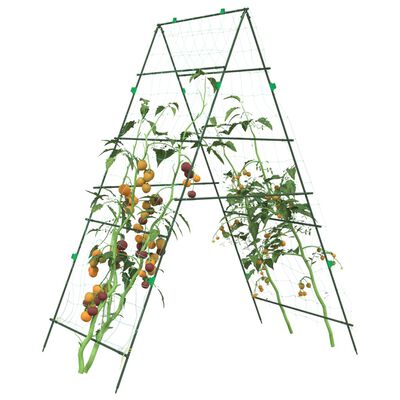 vidaXL Vrtne rešetke za biljke penjačice 4 kom s A-okvirom čelične