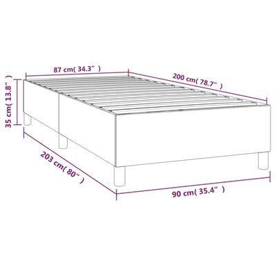 vidaXL Okvir za krevet ružičasti 90x200 cm baršunasti