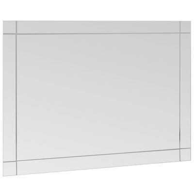 vidaXL Zidno ogledalo 60 x 50 cm stakleno