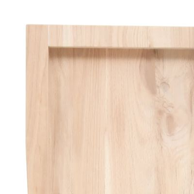 vidaXL Kupaonska radna ploča 140x30x(2-4) cm netretirano masivno drvo