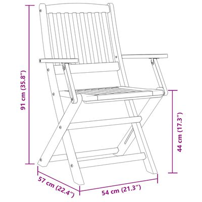 vidaXL 9-dijelni vrtni blagovaonski set 180x90x75 cm bagremovog drva