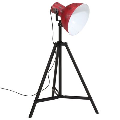 vidaXL Podna svjetiljka 25 W pohabano crvena 61 x 61 x 90/150 cm E27