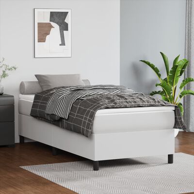 vidaXL Okvir za krevet bijela 90x190 cm od umjetne kože